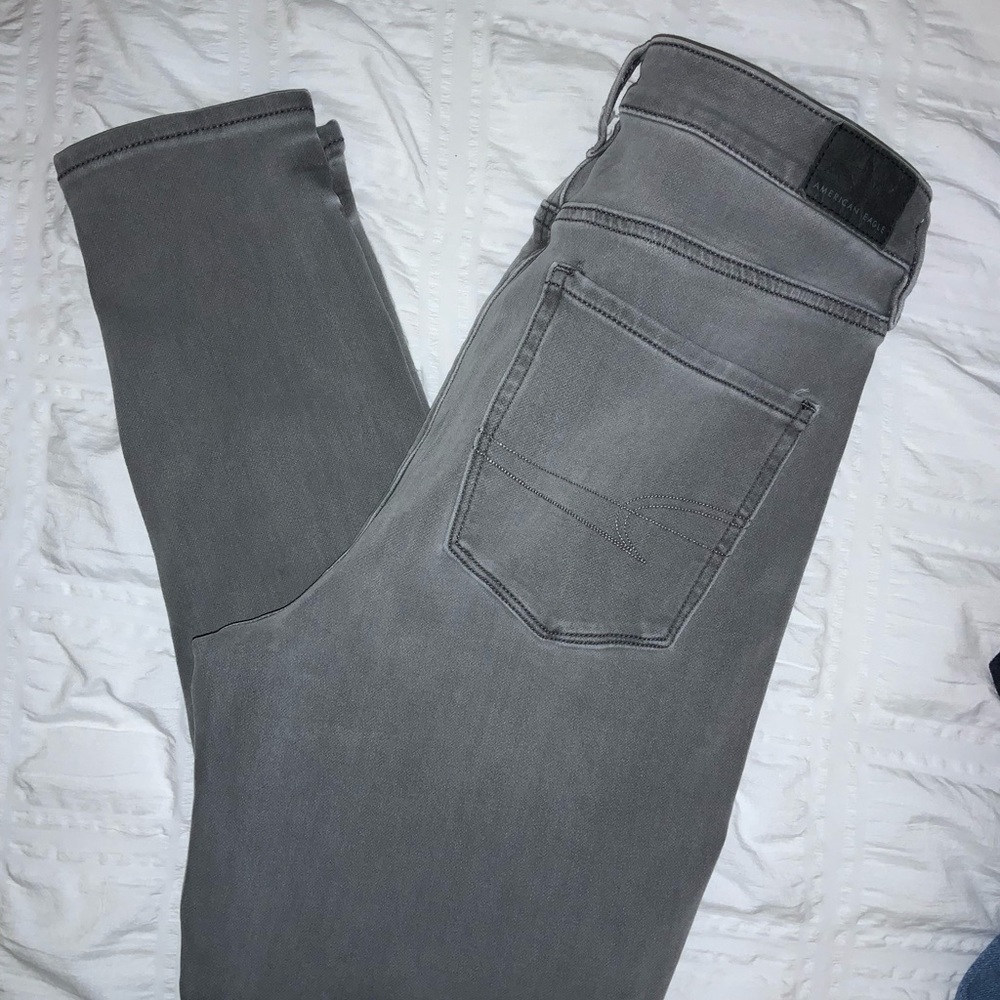 American eagle light gray jeggings